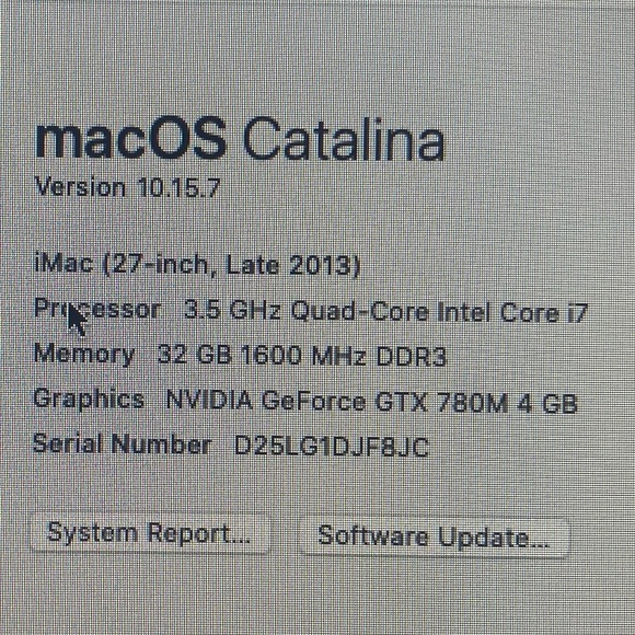 in APPLE box iMAC 27" 3TB FUSION HD desktop 5K QC i7 silver all in one computer - Picture 8 of 16